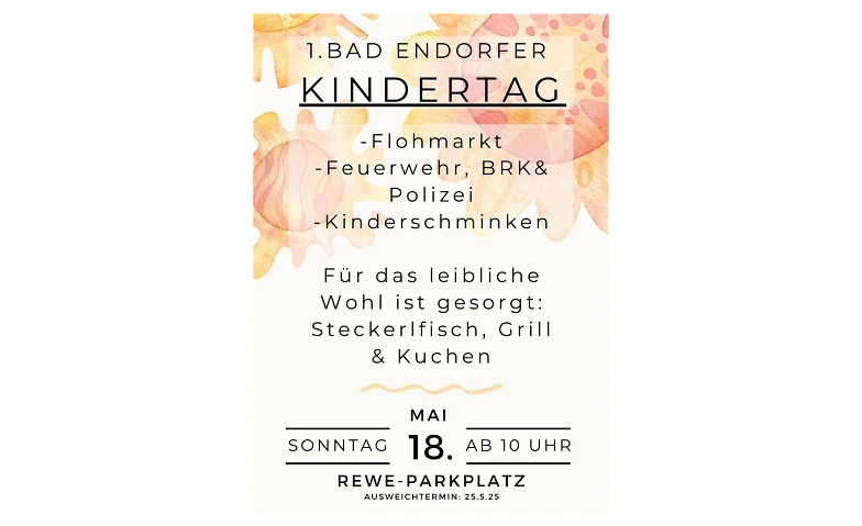 Endorfer Kindertag kinderflohmarkt