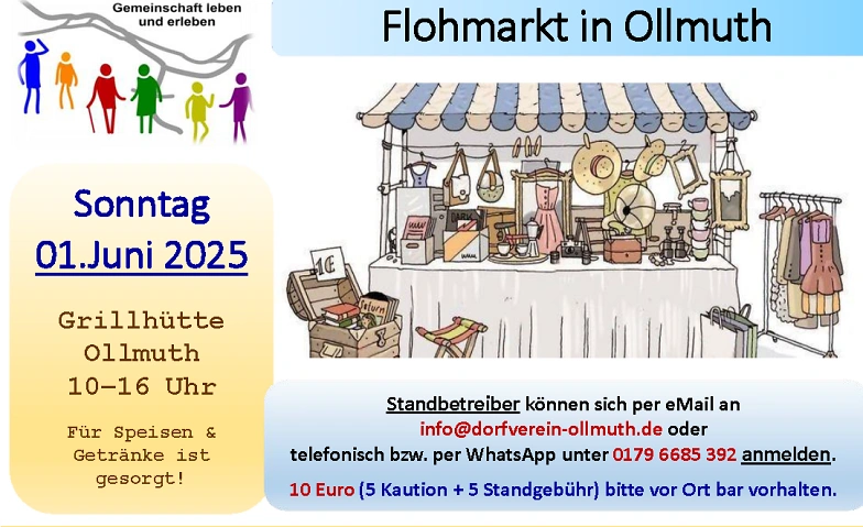 Flohmarkt an der Grillhütte Ollmuth