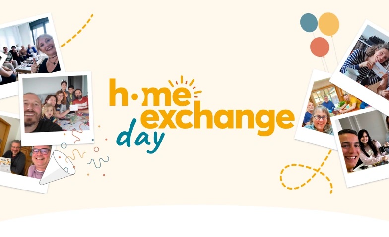 HomeExchange Day -Triff Menschen, die Haustausch zum Reisen