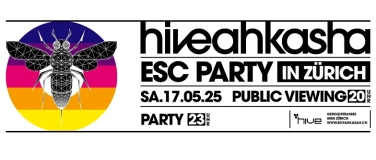 Event-Image for 'ESC PARTY ZÜRICH - HIVEAHKASHA!'