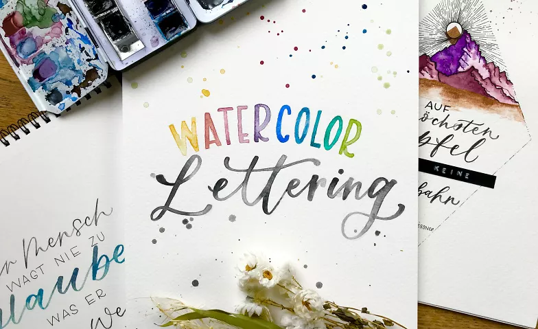 Handlettering mit Wasserfarbe Letteria Aarau Tickets