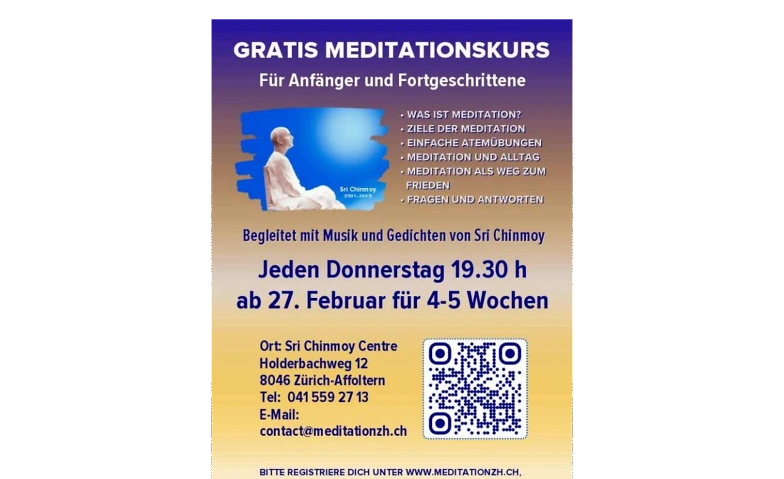 Gratis Meditationskurs Tickets