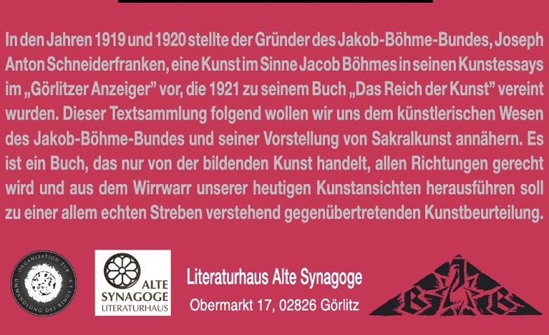 Das Reich der Kunst, eine Veranstaltung des Jakob Böhme Bund