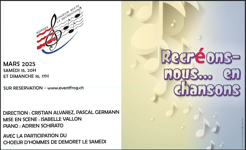 Event-Image for 'Choeur mixte La Récréation - soirées annuelles'