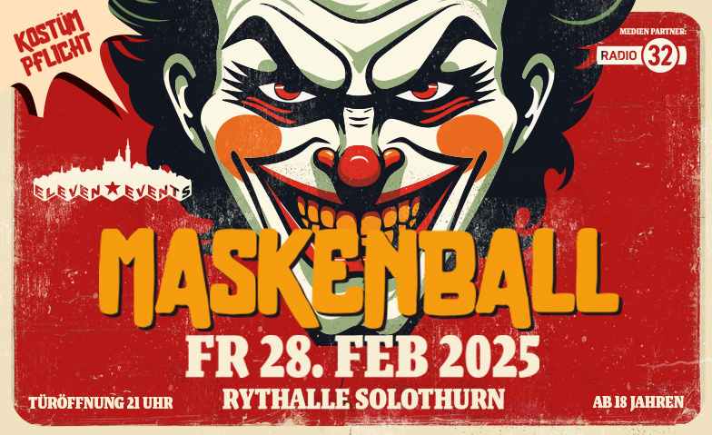 MASKENBALL ::: FREITAG 28.2.25 ${singleEventLocation} Tickets