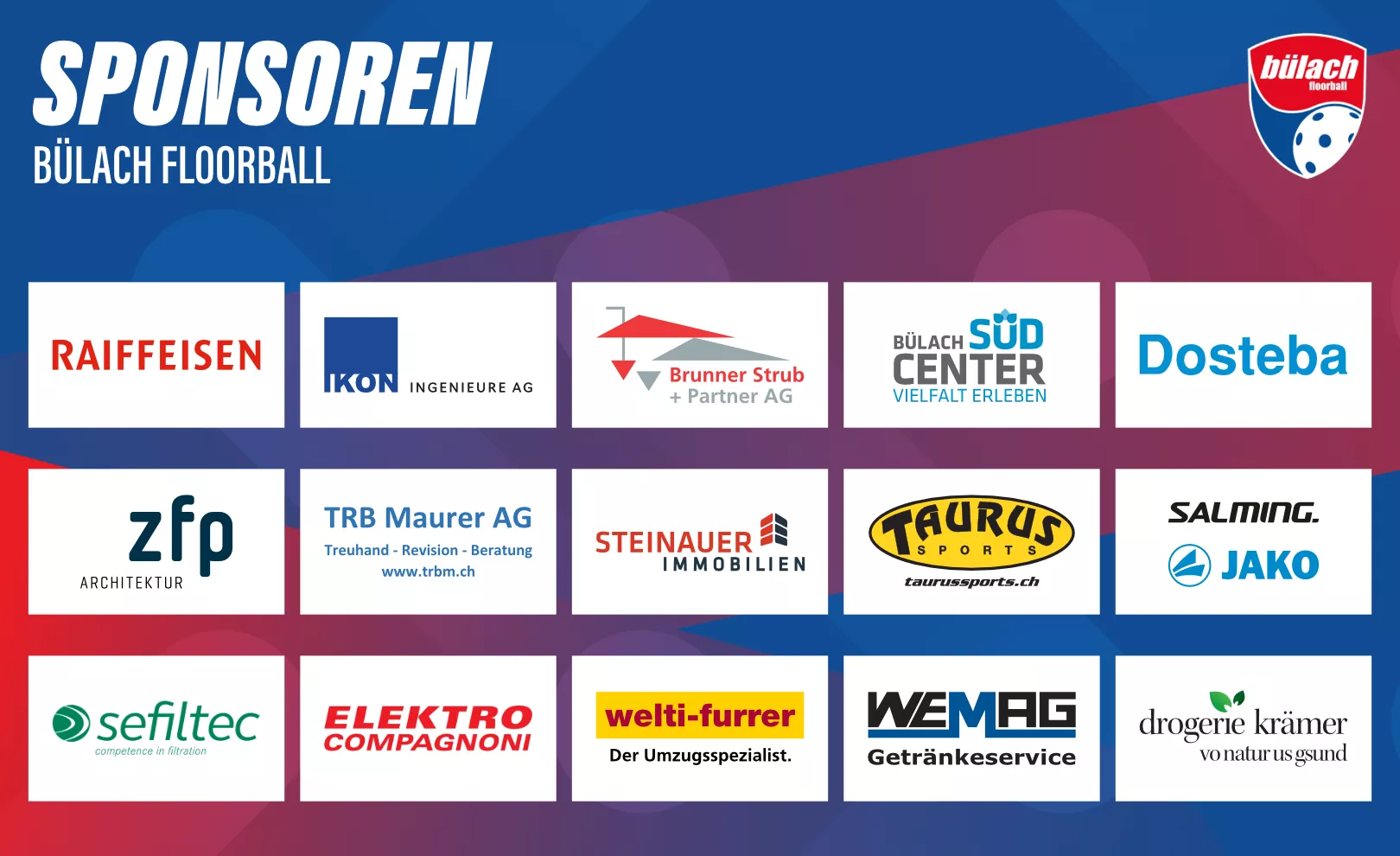 Sponsoring-Logo von Herren 1. Liga: Bülach Floorball vs. UH Appenzell Event