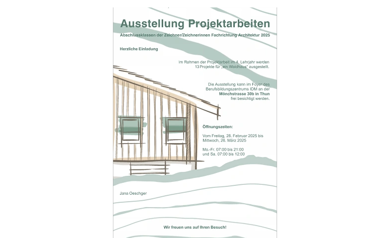 Ausstellung Projektarbeiten Billets