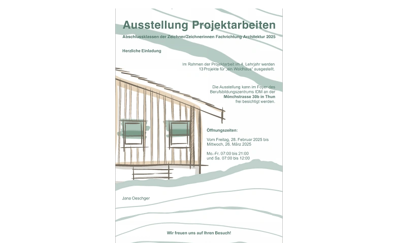 Event-Image for 'Ausstellung Projektarbeiten'