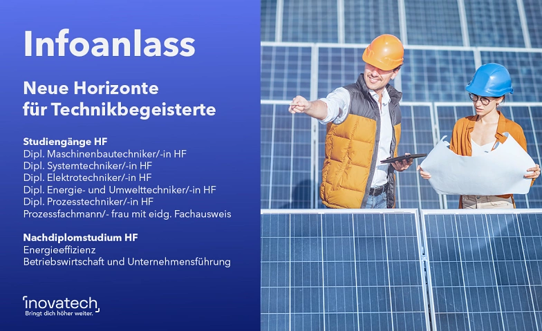 Infoanlass Inovatech H&ouml;here Fachschule Billets