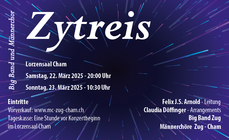 Zytreis - Big Band und M&auml;nnerchor Tickets