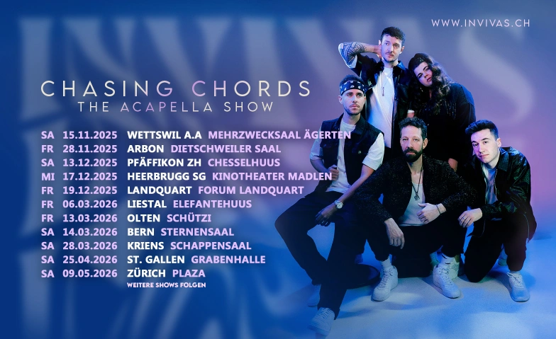 Chasing Chords Tour 2025 Various locations Tickets