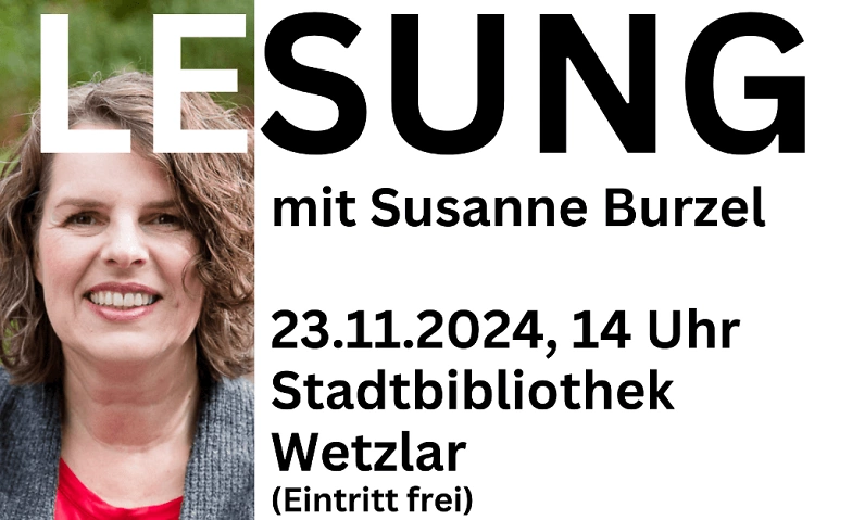 Lesung am 23.11.2024 in Wetzlar mit Susanne Burzel