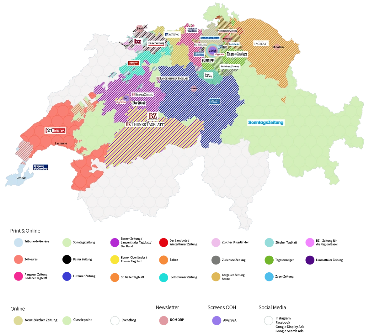 Karte Schweiz