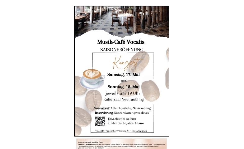Jahreskonzert "Musik-Café Vocalis"