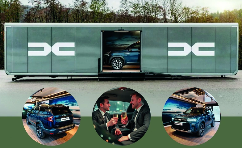 Dacia Bigster Vorpremiere im Mega-Container