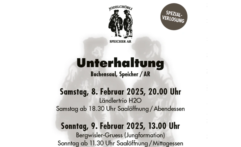 Unterhaltung Jodelch&ouml;rli Speicher ${singleEventLocation} Tickets