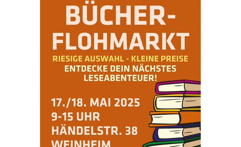 Großer Bücherflohmarkt in Weinheim