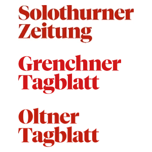 Logo von Solothurner Zeitung, Grenchner Tagblatt und Oltner Tagblatt