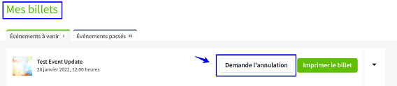 stornierung anfragen I