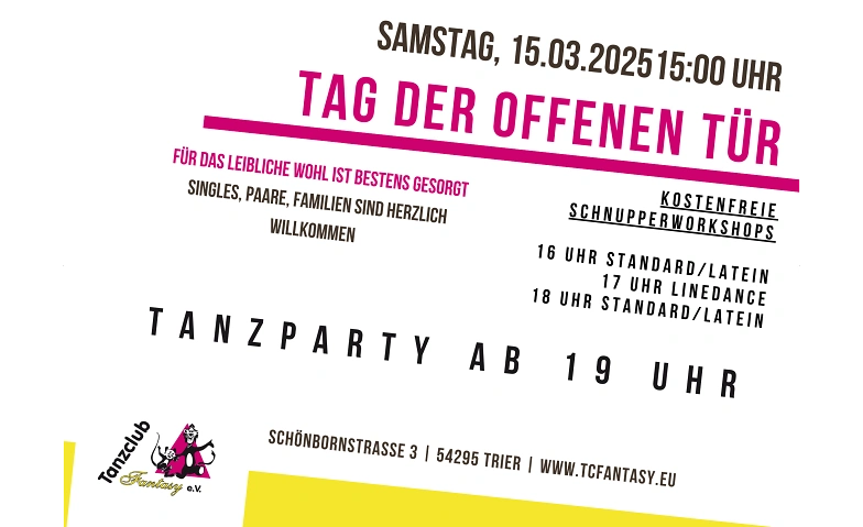 Tag der offenen Tür am Samstag, 15.03.2025