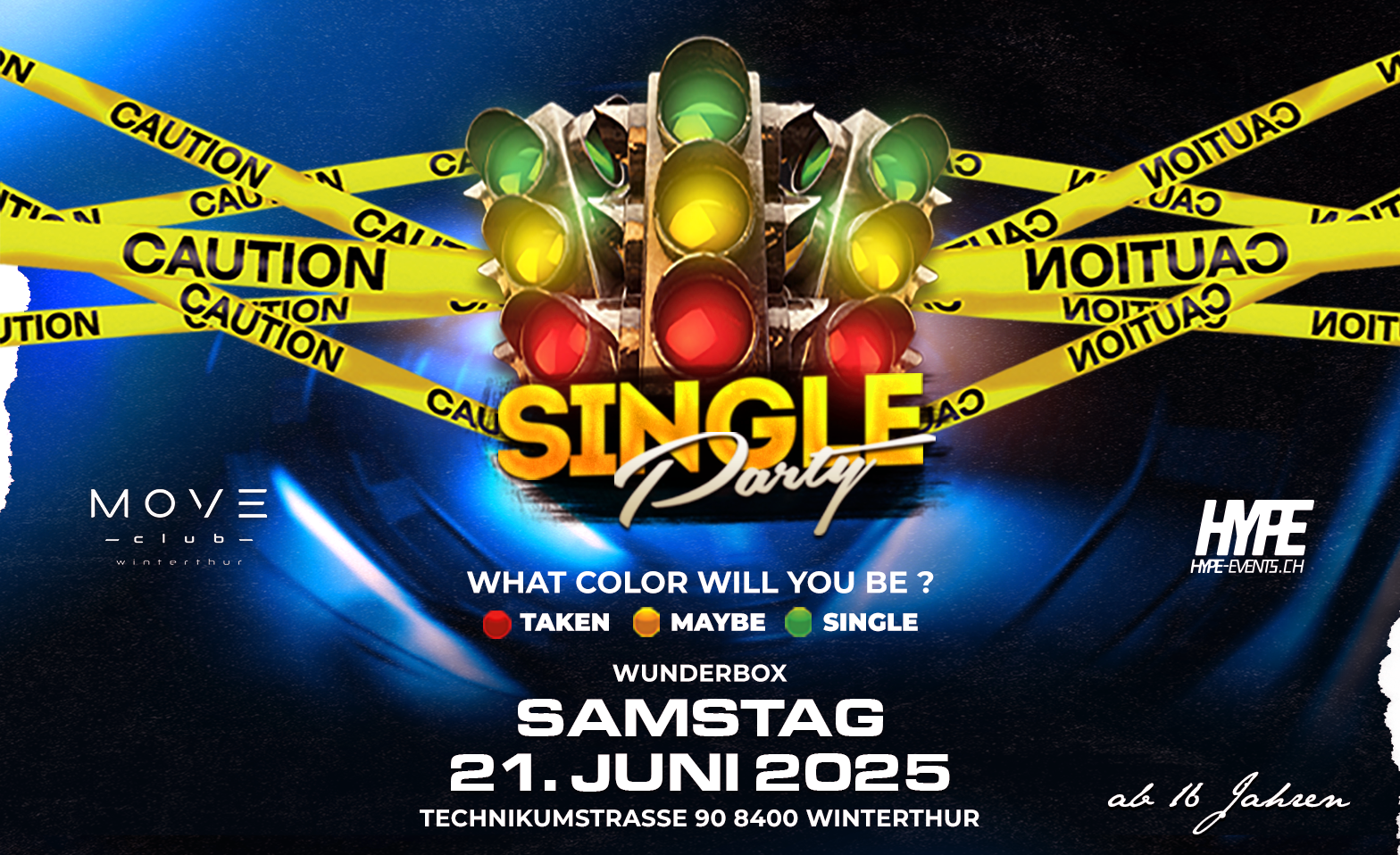 SINGLE PARTY - @ MOVE CLUB WINTERTHUR (&Uuml;16) Tickets