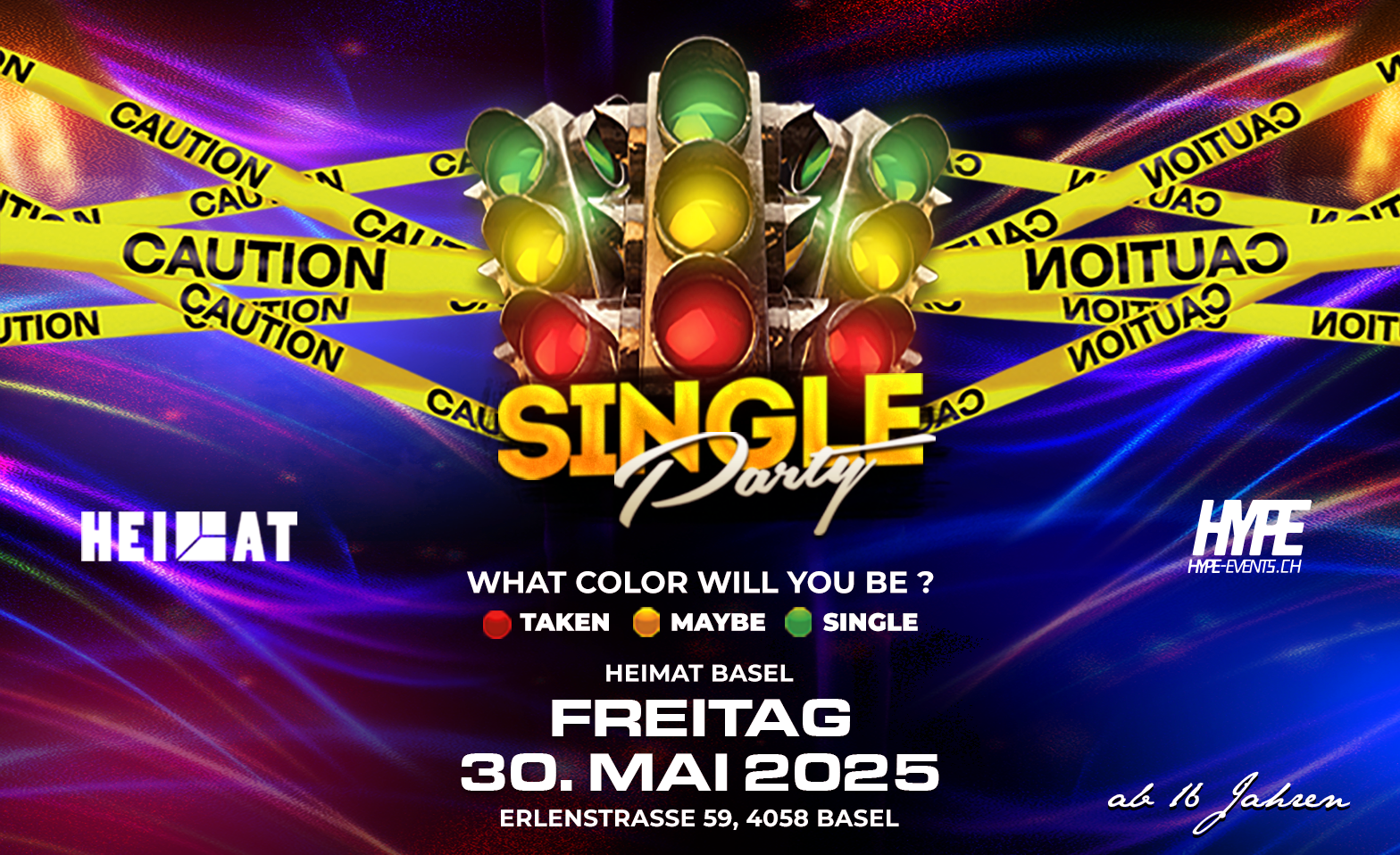 SINGLE PARTY @ HEIMAT BASEL (&Uuml;16) Billets