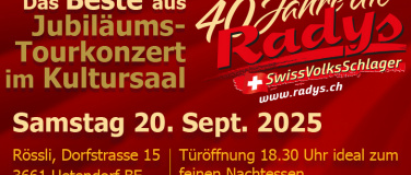 Event-Image for 'Das Beste aus  40 Jahre "Die Radys " Tourkonzert in Uetedorf'