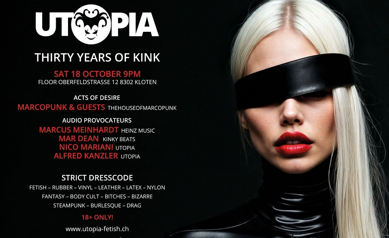 UTOPIA - THIRTY YEARS OF KINK Billets